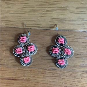 Gold/orange earrings